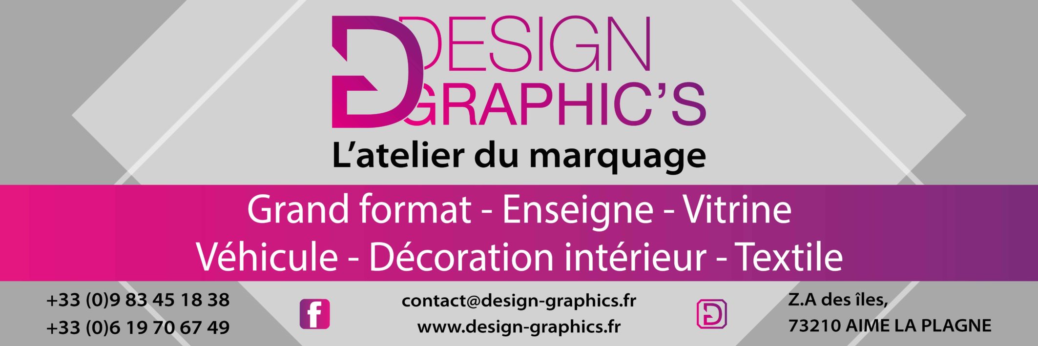 Enseignes, vitrines, véhicules, décorations , adhésifs